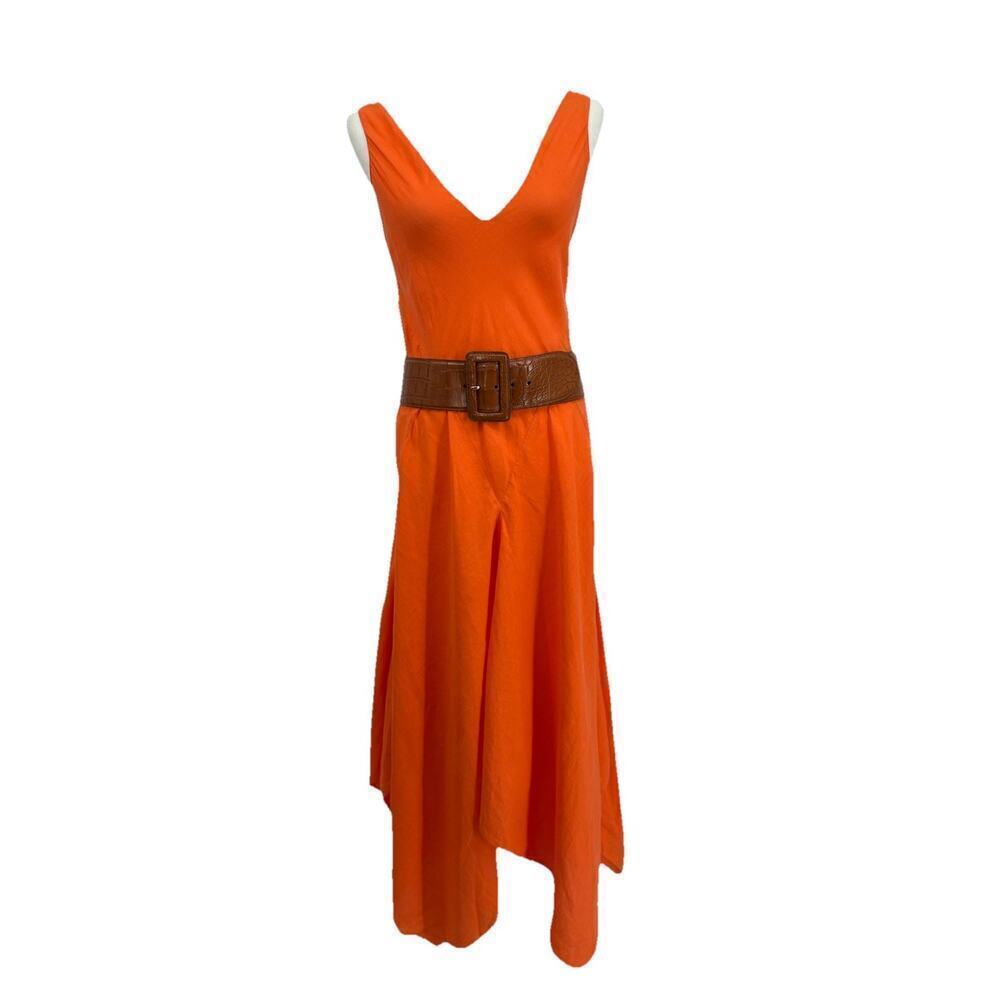 Ralph Lauren Purple Label Linen Asymmetrical Dress Handkerchief Gown Sundress S - Picture 2 of 16